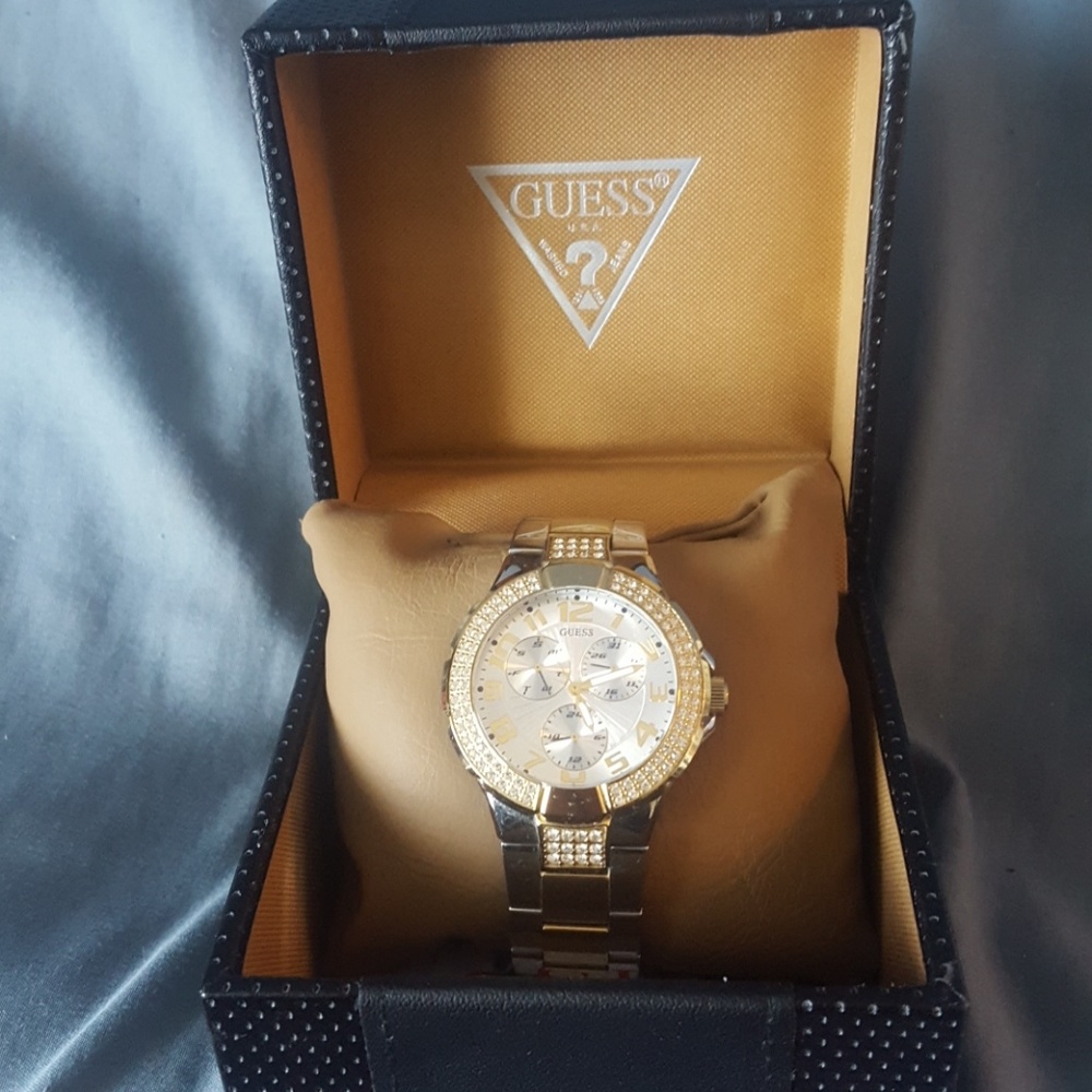 Silver and gold Guess watch!